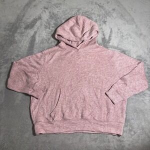 And Now This Men's Super Soft and Cozy Knit Hoodie - Red Heathered - Small